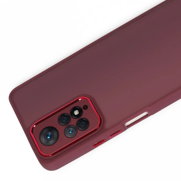 Xiaomi Redmi Note 11 Pro 4G Kılıf Freya Lazer Lens Kamera Çerçeveli Silikon Kapak - 3