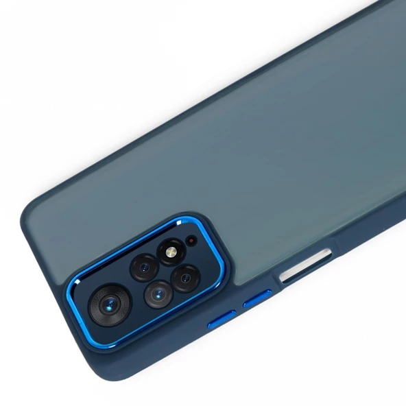 Xiaomi Redmi Note 11 Pro 4G Kılıf Freya Lazer Lens Kamera Çerçeveli Silikon Kapak - 5
