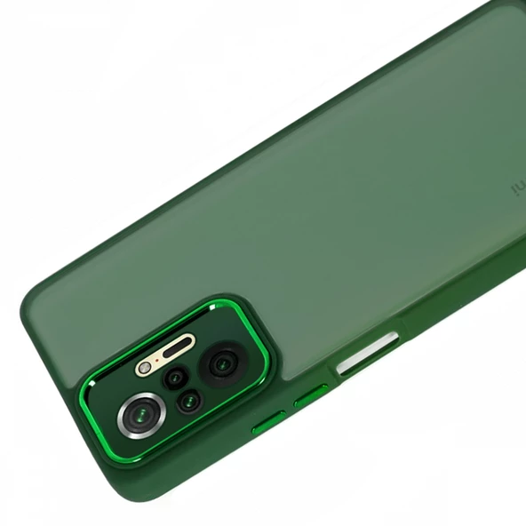 Xiaomi Redmi Note 10 Pro 4G Kılıf Freya Lazer Lens Kamera Çerçeveli Silikon Kapak - 9