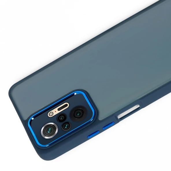 Xiaomi Redmi Note 10 Pro 4G Kılıf Freya Lazer Lens Kamera Çerçeveli Silikon Kapak - 5
