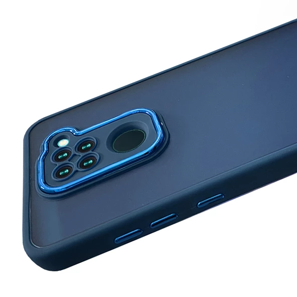 Xiaomi Redmi Note 9 Kılıf Freya Lazer Lens Kamera Çerçeveli Silikon Kapak - 5