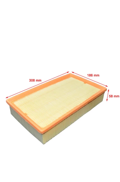 Vw Transporter T5 1.9-2.0-2.5 TDI, VR6 3.2 2003-2015 Hava Filtresi - Resim 2