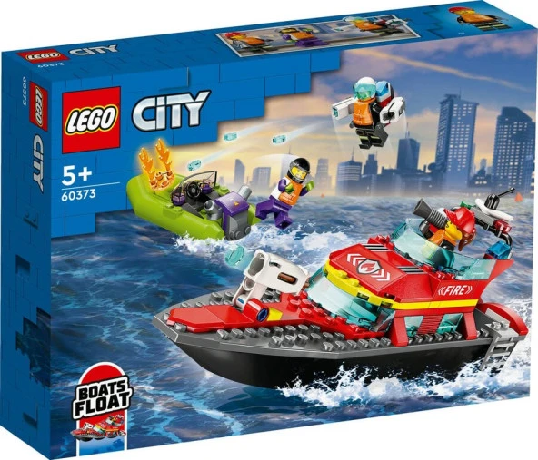LEGO-60373 City İtfaiye Kurtarma Teknesi ürün görseli