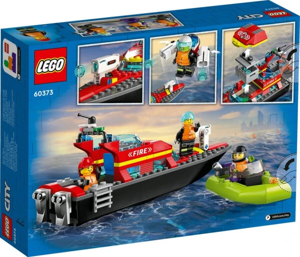 LEGO-60373 City İtfaiye Kurtarma Teknesi - Resim 3