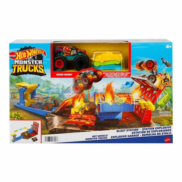 Hot Wheels Monster Trucks Patlama İstasyonu Oyun Seti  HFB12