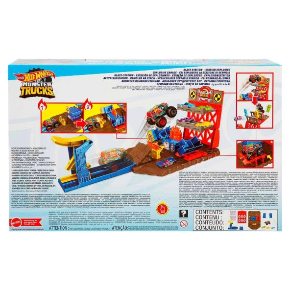 Hot Wheels Monster Trucks Patlama İstasyonu Oyun Seti  HFB12 - 6