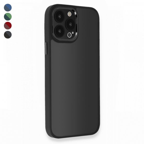 iPhone 14 Pro Max Kılıf Freya Lazer Lens Kamera Çerçeveli Silikon Kapak