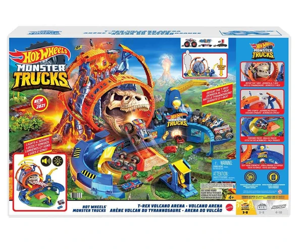 Hot Wheels Monster Trucks Volkanik Alanda Macera Oyun Seti GYL14