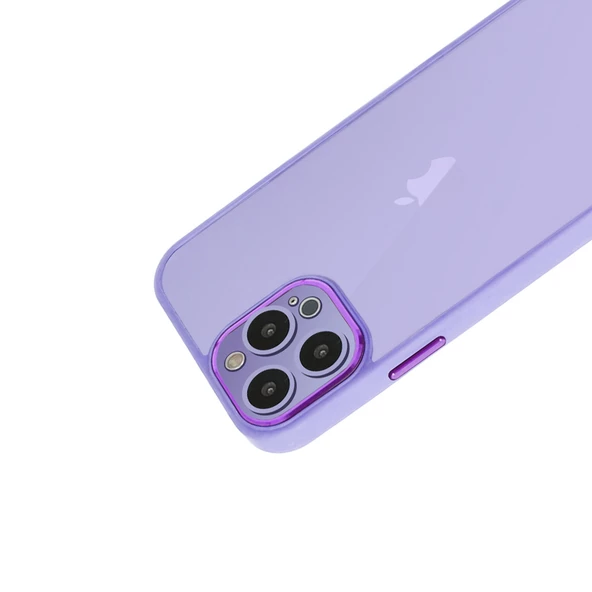 iPhone 11 Pro Kılıf Freya Lazer Lens Kamera Çerçeveli Silikon Kapak - 11
