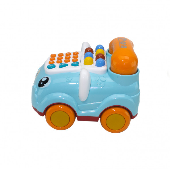 Oyuncak Telefon Işıklı Sesli Klasik Telefon Turkuaz - 2