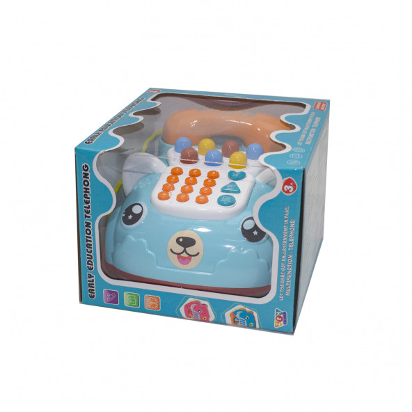 Oyuncak Telefon Işıklı Sesli Klasik Telefon Turkuaz - 4