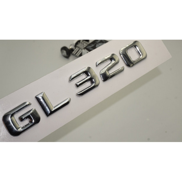 Benz GL 320 Bagaj Krom Metal 3M 3D Yazı Logo