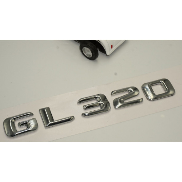 Benz GL 320 Bagaj Krom Metal 3M 3D Yazı Logo - Resim 3