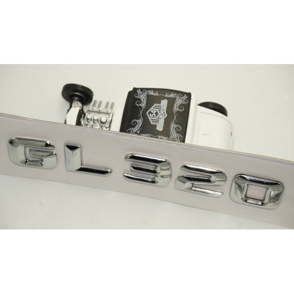 Benz GL 320 Bagaj Krom Metal 3M 3D Yazı Logo - Resim 4