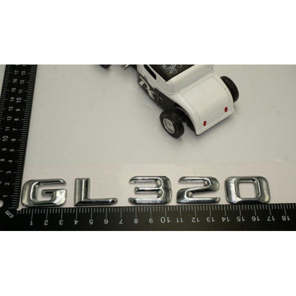Benz GL 320 Bagaj Krom Metal 3M 3D Yazı Logo - Resim 5