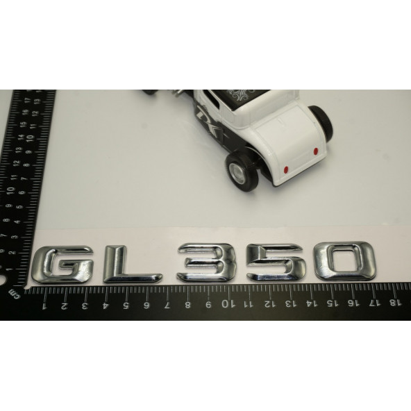 Benz GL 350 Bagaj Krom Metal 3M 3D Yazı Logo - 5