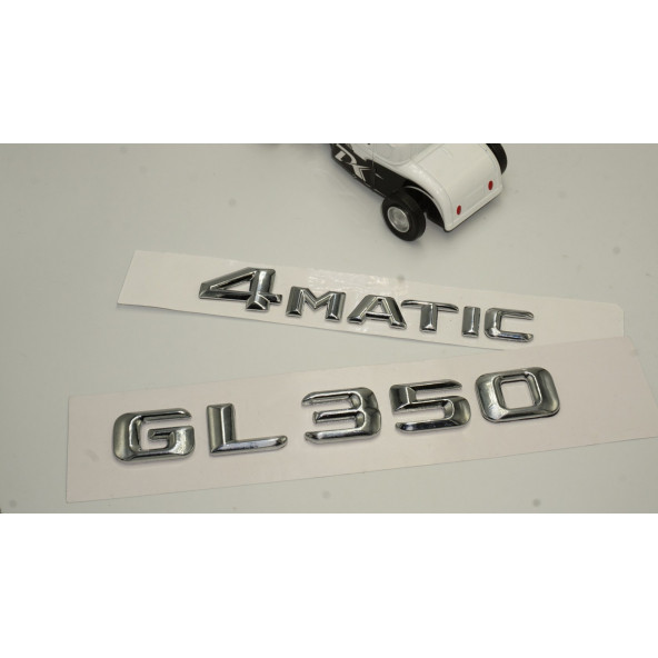 Benz GL 350 4Matic Bagaj Krom Metal 3M 3D Yazı Logo - 2