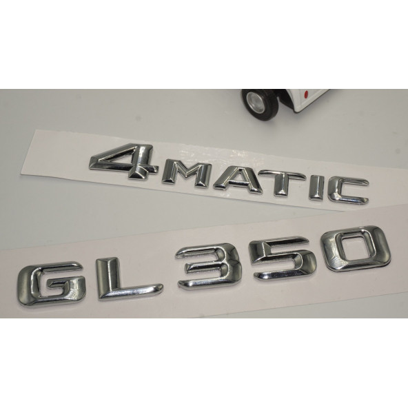 Benz GL 350 4Matic Bagaj Krom Metal 3M 3D Yazı Logo - 3