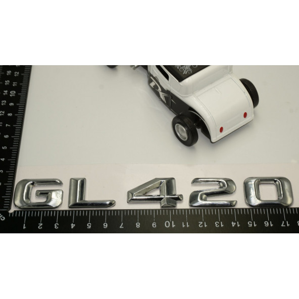 Benz GL 420 Bagaj Krom Metal 3M 3D Yazı Logo - 5