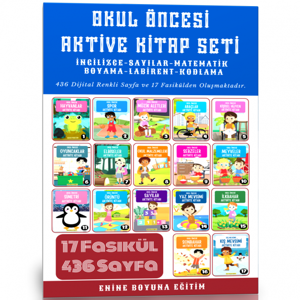 Okul Öncesi Aktivite Kitap Seti (17 Fasikül) - 2