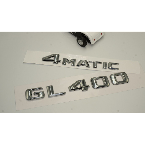 Benz GL 400 4Matic Bagaj Krom Metal 3M 3D Yazı Logo - 2