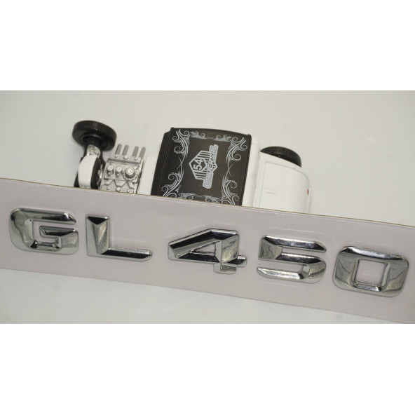 Benz GL 450 Bagaj Krom Metal 3M 3D Yazı Logo - 4
