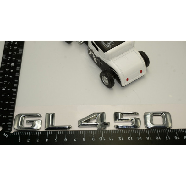 Benz GL 450 Bagaj Krom Metal 3M 3D Yazı Logo - 5