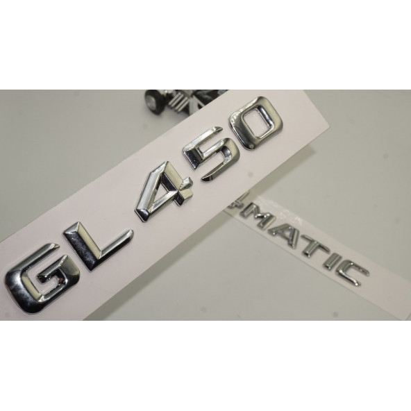 Benz GL 450 4Matic Bagaj Krom Metal 3M 3D Yazı Logo