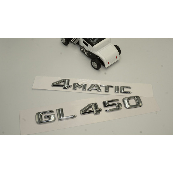 Benz GL 450 4Matic Bagaj Krom Metal 3M 3D Yazı Logo - 2