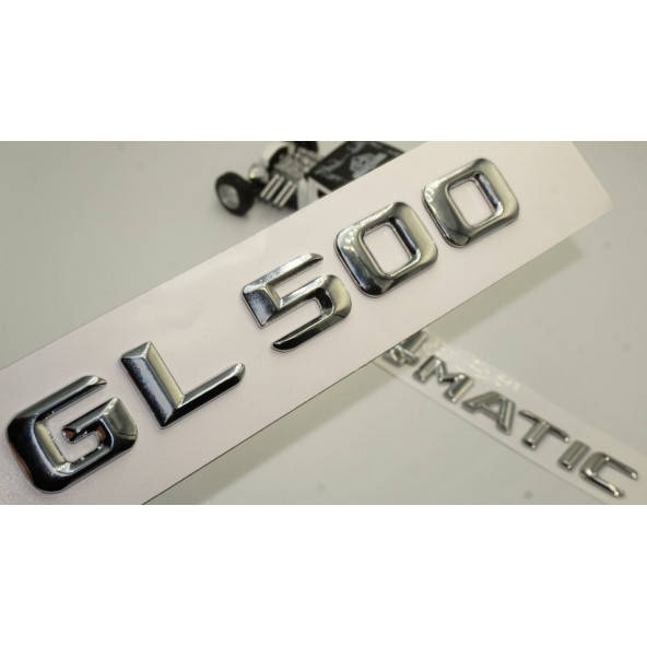Benz GL 500 4Matic Bagaj Krom Metal 3M 3D Yazı Logo