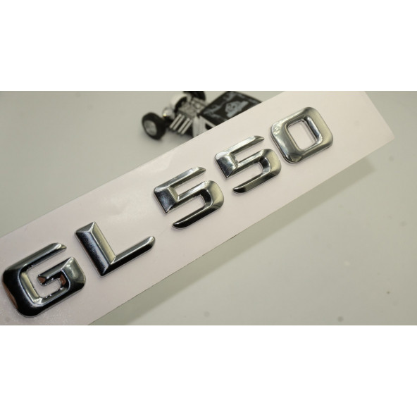 Benz GL 550 Bagaj Krom Metal 3M 3D Yazı Logo