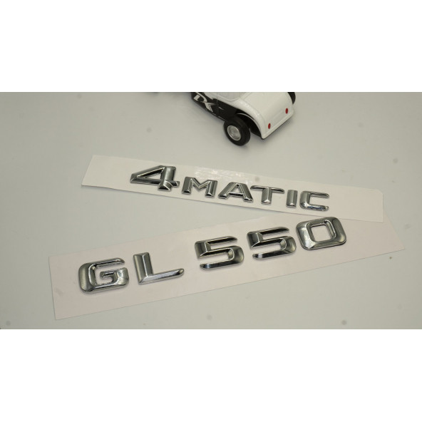Benz GL 550 4Matic Bagaj Krom Metal 3M 3D Yazı Logo - Resim 2