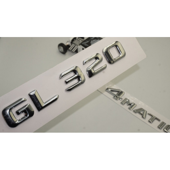 Benz GL 320 4Matic Bagaj Krom Metal 3M 3D Yazı Logo