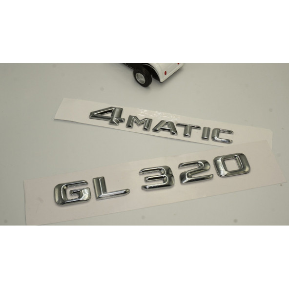 Benz GL 320 4Matic Bagaj Krom Metal 3M 3D Yazı Logo - 2