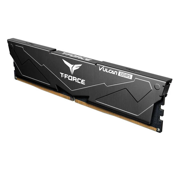 Team T-Force Vulcan Black 16GB(1x16GB) 6000Mhz DDR5 CL38 Gaming Ram (FLBD516G6000HC38A01) - 4