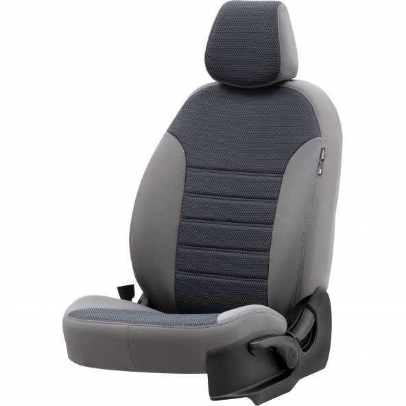 Otom Peugeot 301 2012-2017 Özel Üretim Koltuk Kılıfı Original Design Füme - Gri - 2