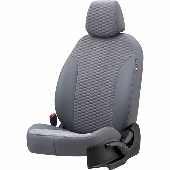 Otom Renault Kangoo 1998-2009 Özel Üretim Koltuk Kılıfı Tokyo Design Tay Tüyü Füme - 2