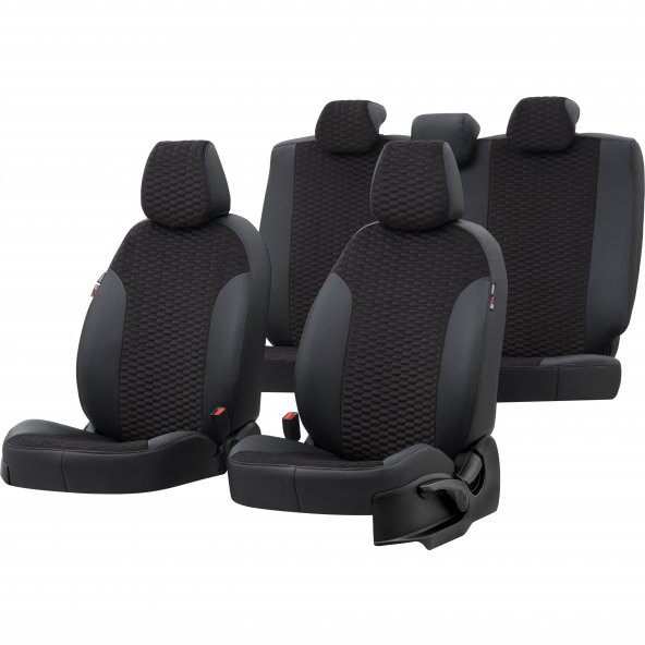 Otom Suzuki Alto 2008-2014 Özel Üretim Koltuk Kılıfı Tokyo Design Tay Tüyü Siyah