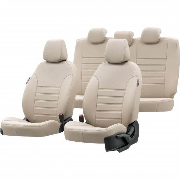 Otom Ford Fiesta 2001-2008 Özel Üretim Koltuk Kılıfı İstanbul Design Bej