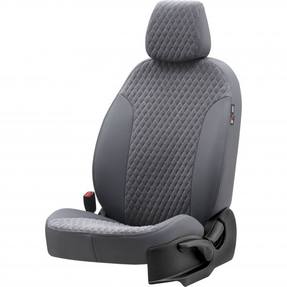 Otom Mitsubishi Attrage 2015-Sonrası Özel Üretim Koltuk Kılıfı Amsterdam Design Tay Tüyü Füme - 2