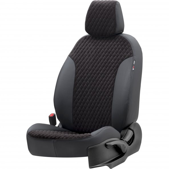 Otom V.w. Beetle 2011-2017 Özel Üretim Koltuk Kılıfı Amsterdam Design Tay Tüyü Siyah - 2