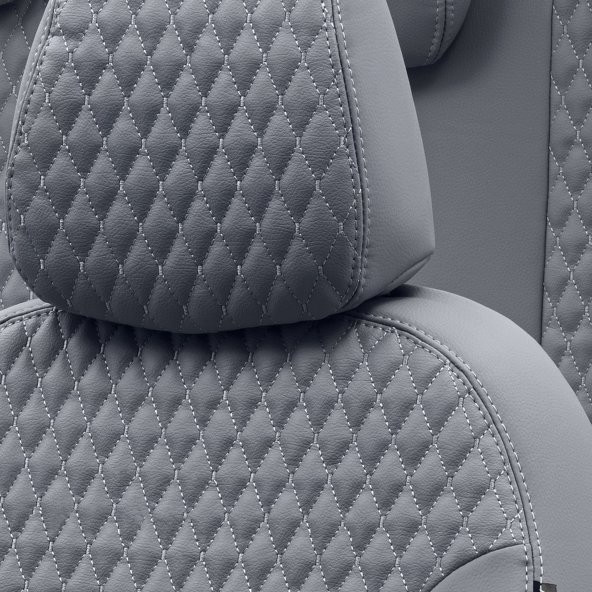 Otom Volkswagen Tiguan 2015-Sonrası Özel Üretim Koltuk Kılıfı Amsterdam Design Deri Füme - Resim 3