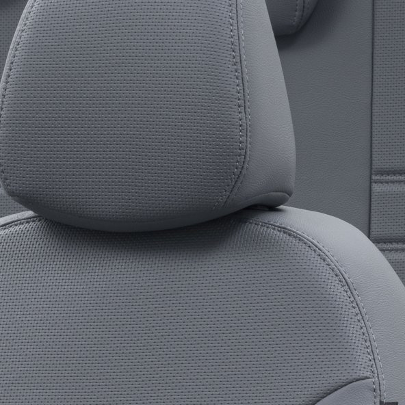 Otom Ford Focus 2011-2019 Özel Üretim Koltuk Kılıfı New York Design Füme - 3