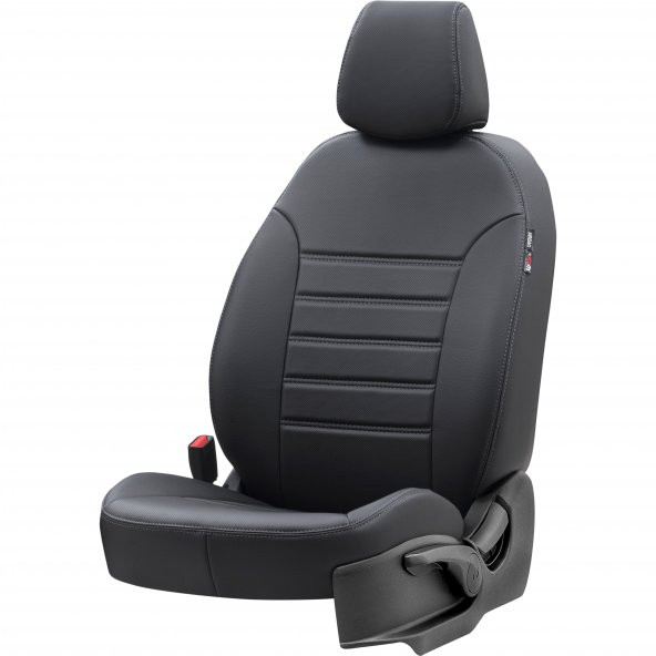 Otom Peugeot 206 1999-2011 Özel Üretim Koltuk Kılıfı İstanbul Design Siyah - 2