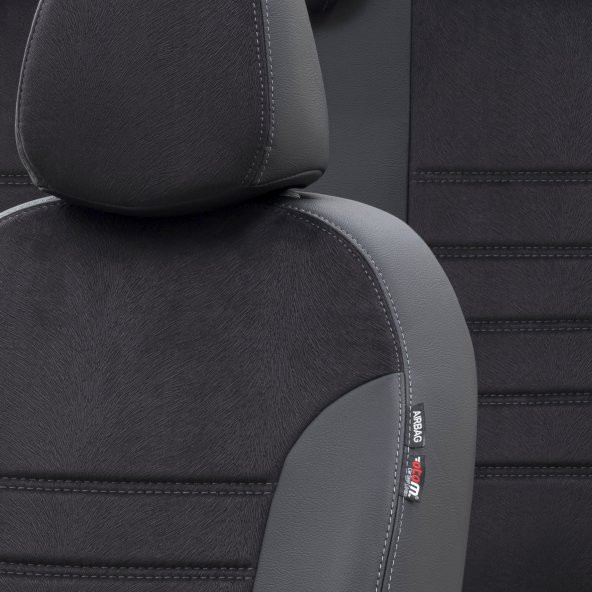 Otom Seat Ibiza 2017-Sonrası Özel Üretim Koltuk Kılıfı London Design Siyah - 3