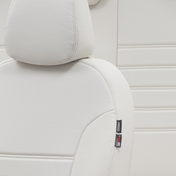 Otom Dacia Sandero Stepway 2013-Sonrası Özel Üretim Koltuk Kılıfı New York Design Fildişi - 3