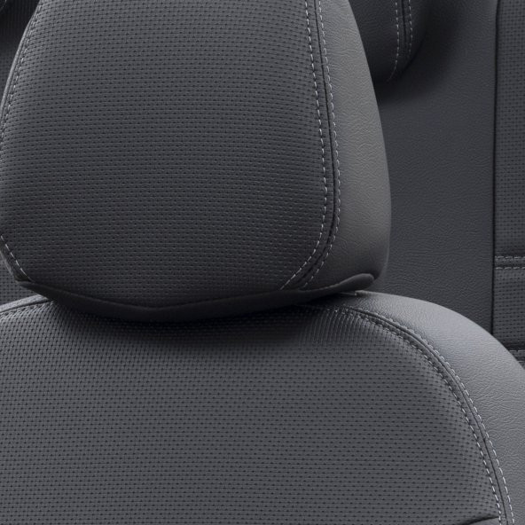Otom Ford C-Max 2010-Sonrası 5 Kişi Özel Üretim Koltuk Kılıfı New York Design Siyah - 3