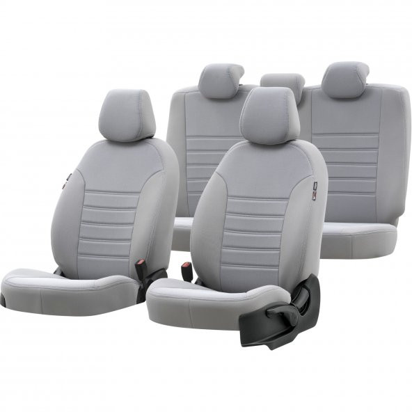 Otom Mitsubishi L-200 1996-2005 Özel Üretim Koltuk Kılıfı Original Design Açık Gri