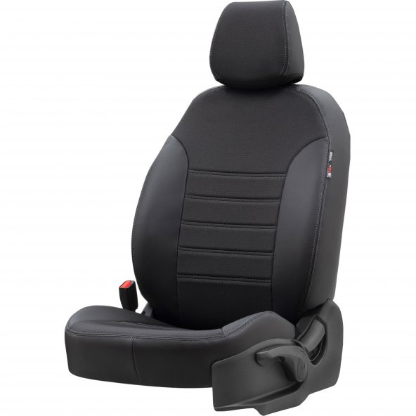 Otom Citroen C4 Cactus 2014-2019 Özel Üretim Koltuk Kılıfı Paris Design Füme - Siyah - 2