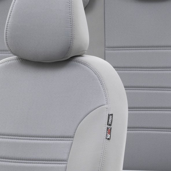 Otom Renault Clio 4 Hb/sw 2012-Sonrası Özel Üretim Koltuk Kılıfı Original Design Açık Gri - 3